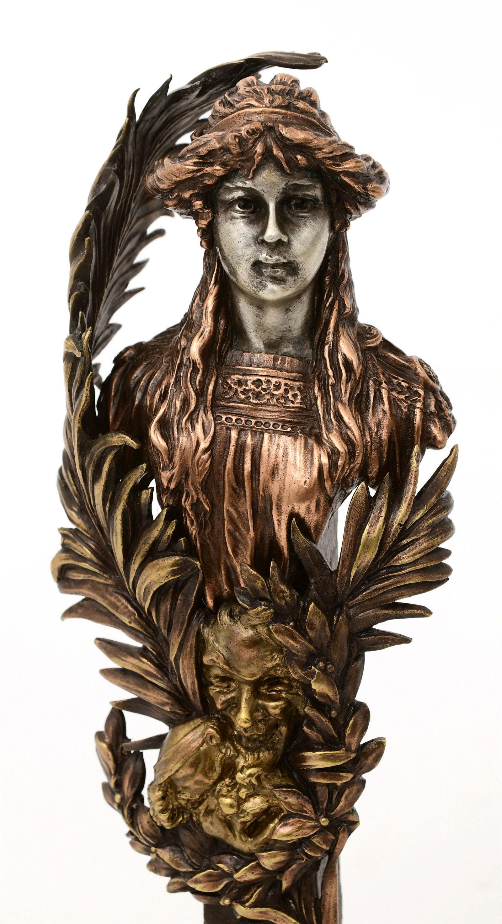 Figurines en bronze argenté d'après Carl Kauba en vente 1