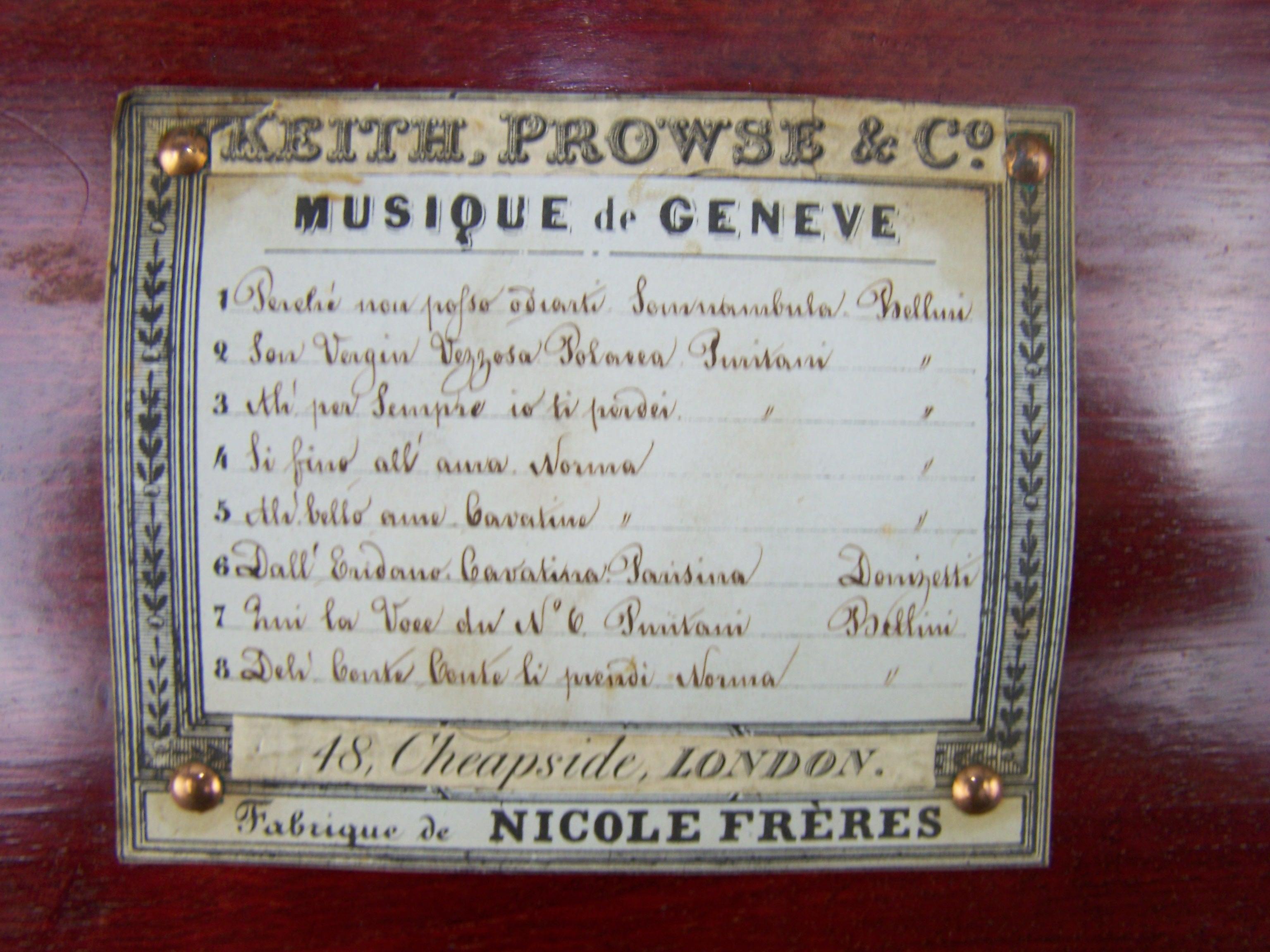 Music Box by Nicole Freres playing Belini 2