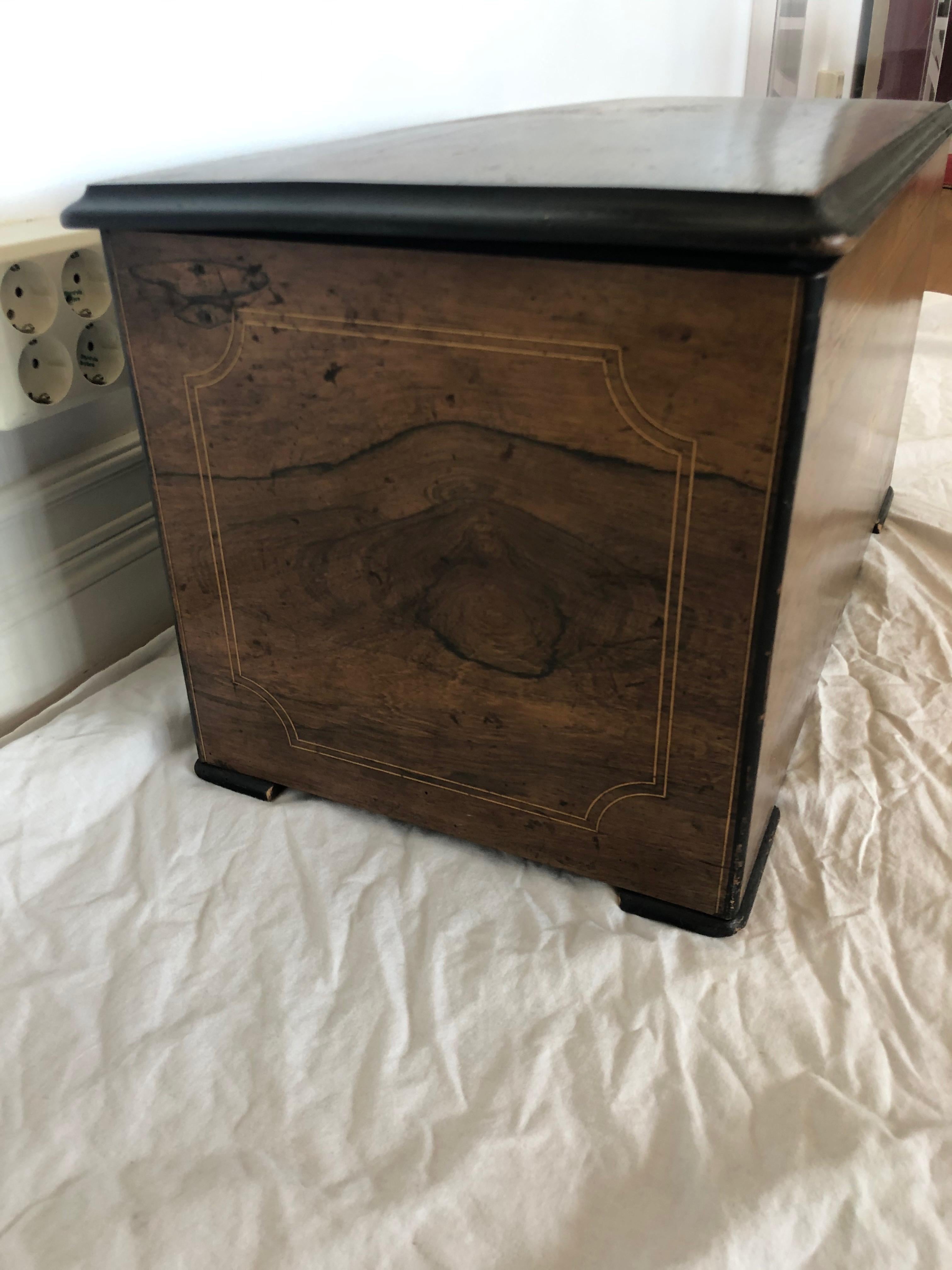 Inlay Music Box, Made in Switzerland, Late 19th Century