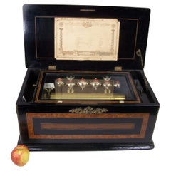 Music box with 6 bells and 8 melodies.