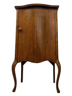 Music Cabinet with Curved Shelves and Cabriole Legs