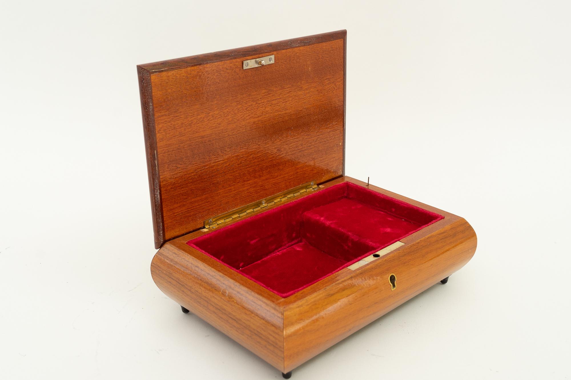 Mid-20th Century Music Play Box, Around 1960s, Made in Switzerland For Sale