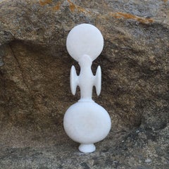 Music Resonance Hand Carved Marble Sculpture by Tom Von Kaenel