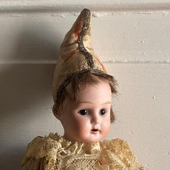 Musical Doll Germany on Rod with Porcelain Head