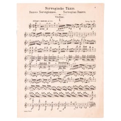 Musical Score for Norwegian Dances
