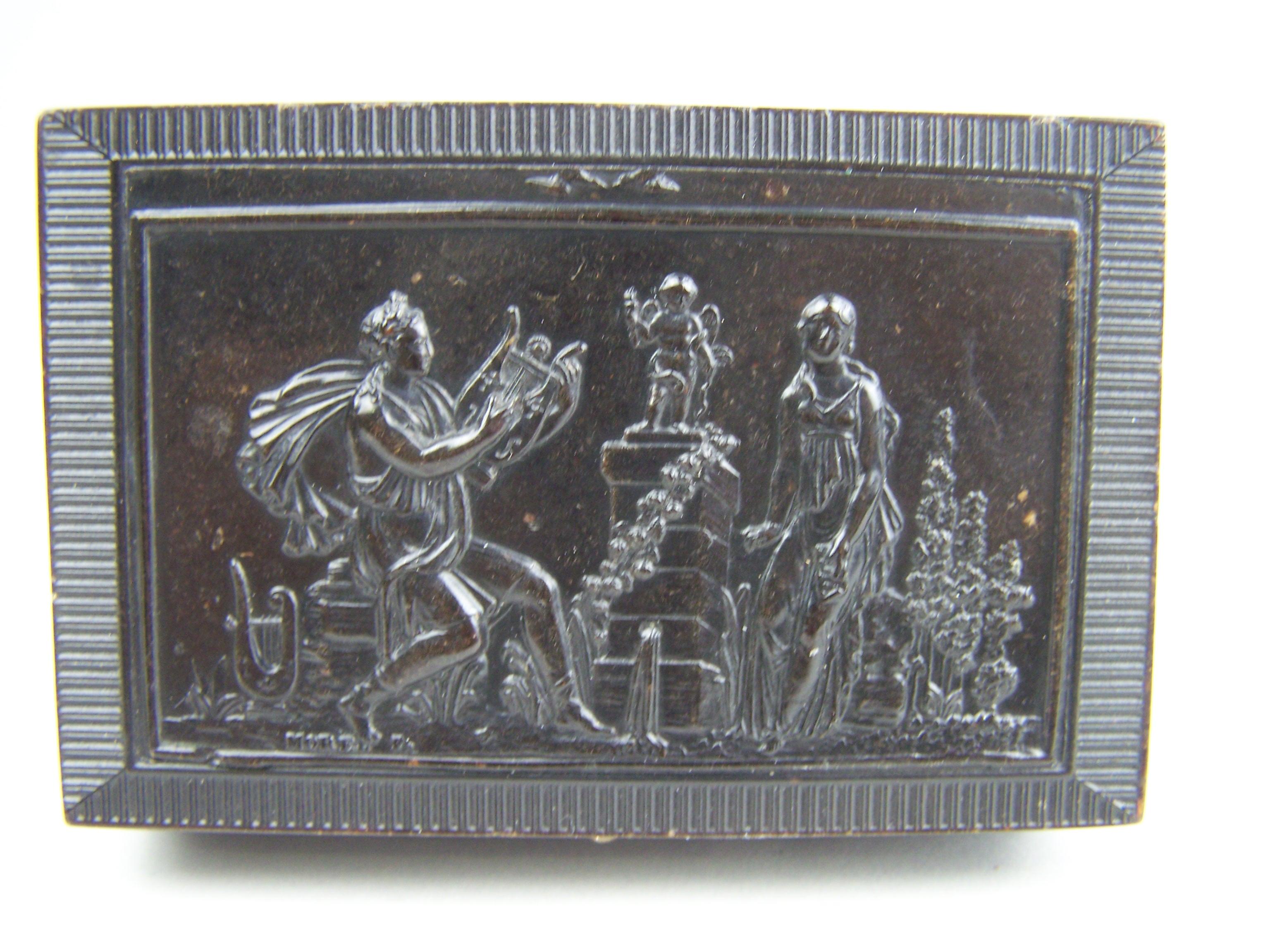 Victorian Musical snuff box by BA Bremond For Sale