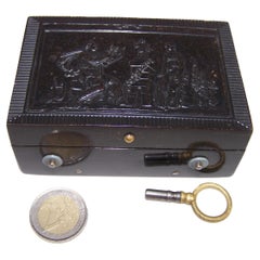 Antique Musical snuff box by BA Bremond