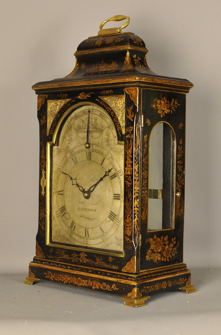 Musical Verge Lacquered Bracket Clock For Sale at 1stDibs