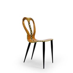 Italian Vintage Design “Musicale” Chair by Pierro Fornasetti, 1950s