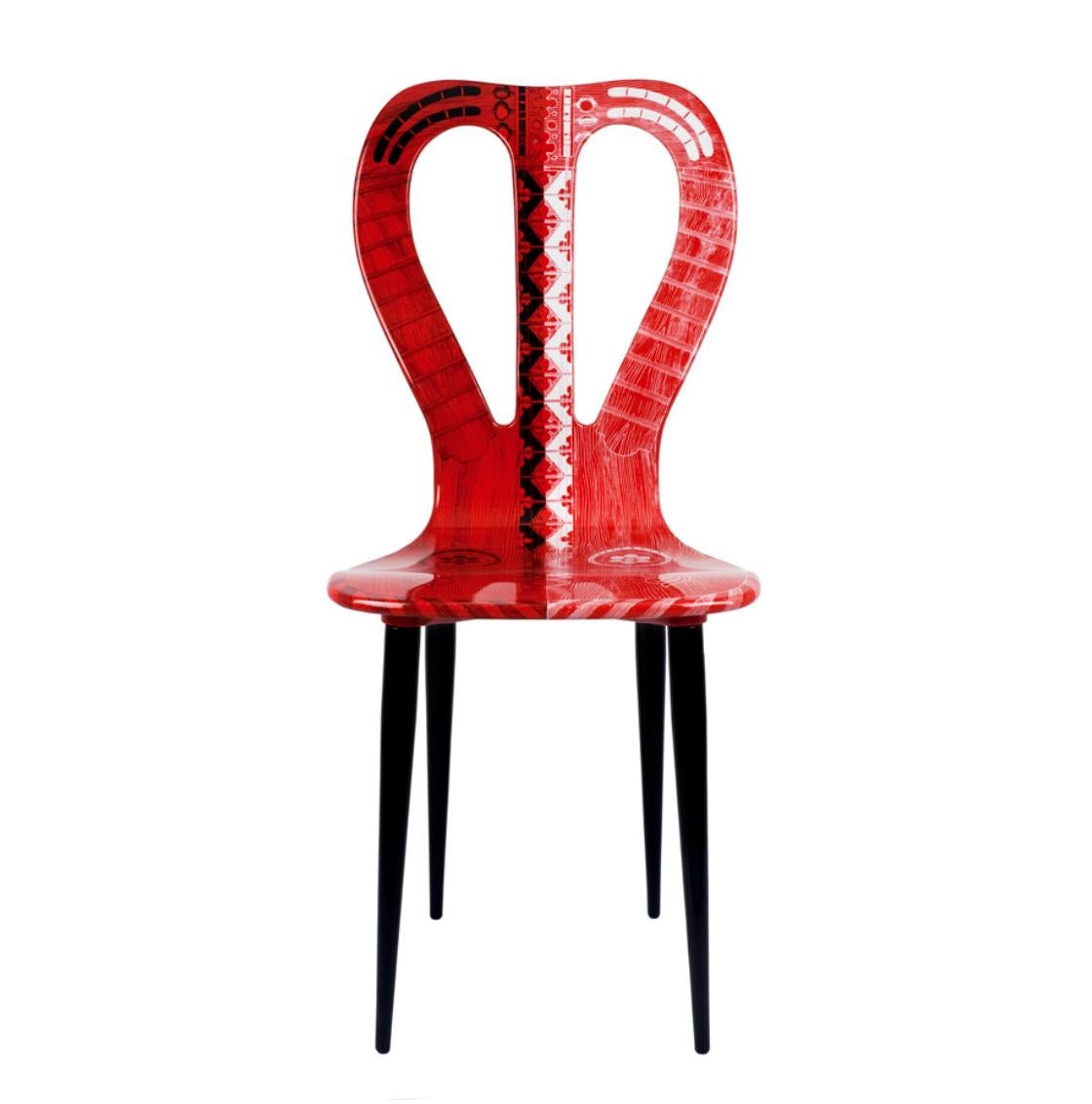 Musicale' 'Guitar' Chair, by Fornasetti at 1stDibs