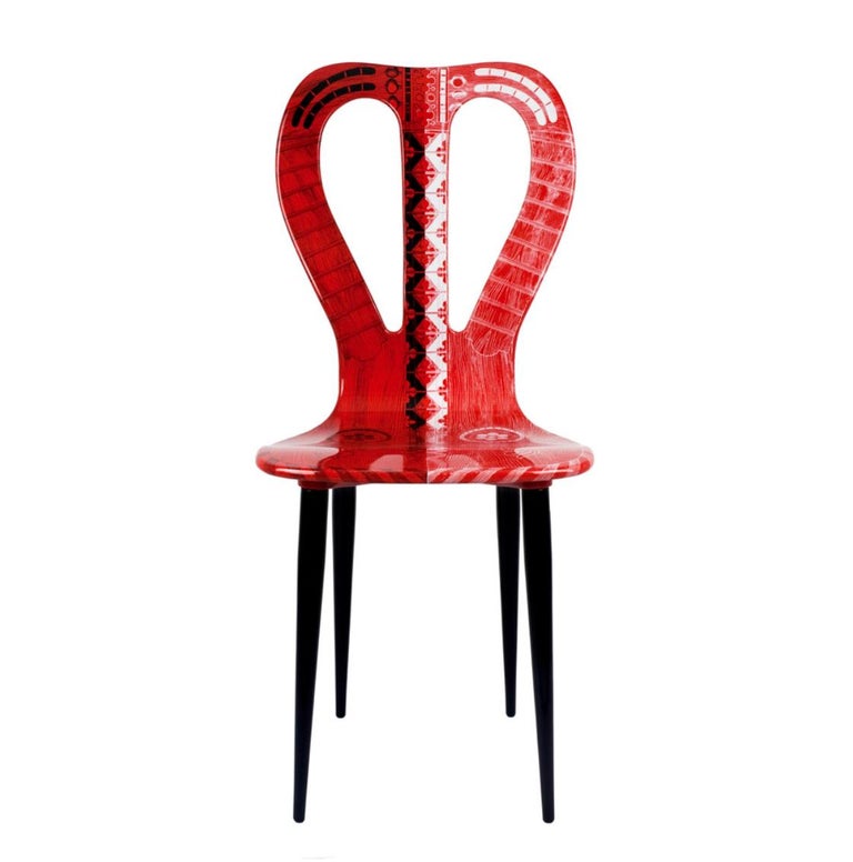 Musicale' 'Guitar' Chair, by Fornasetti at 1stDibs