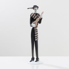 “Musicanti” Murano glass figurine by Fulvio Bianconi, Venini Murano Italy