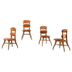 Musikerstühle mit verstellbarem Sitz und Rückenlehne aus Eiche von Vilhelm Lauritzen, 1942