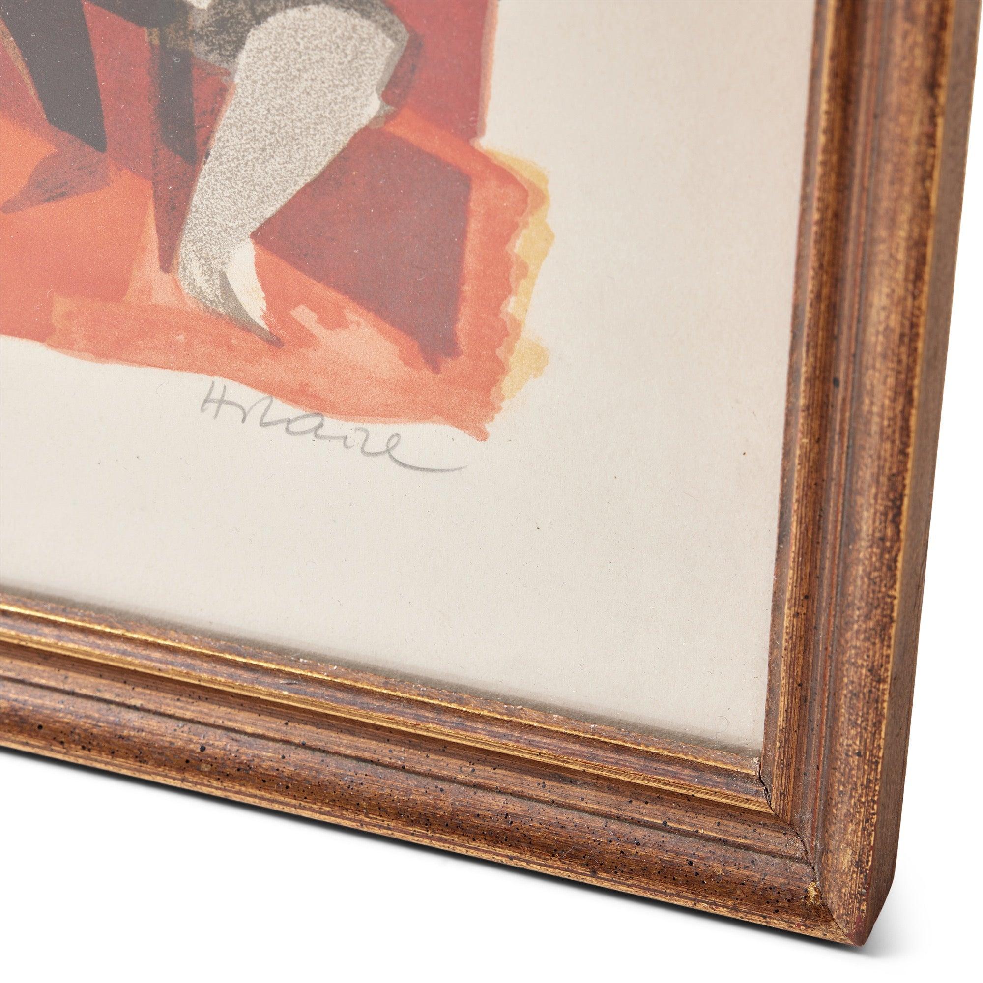 Français Lithographie des musiciens de Camille Hilaire en vente