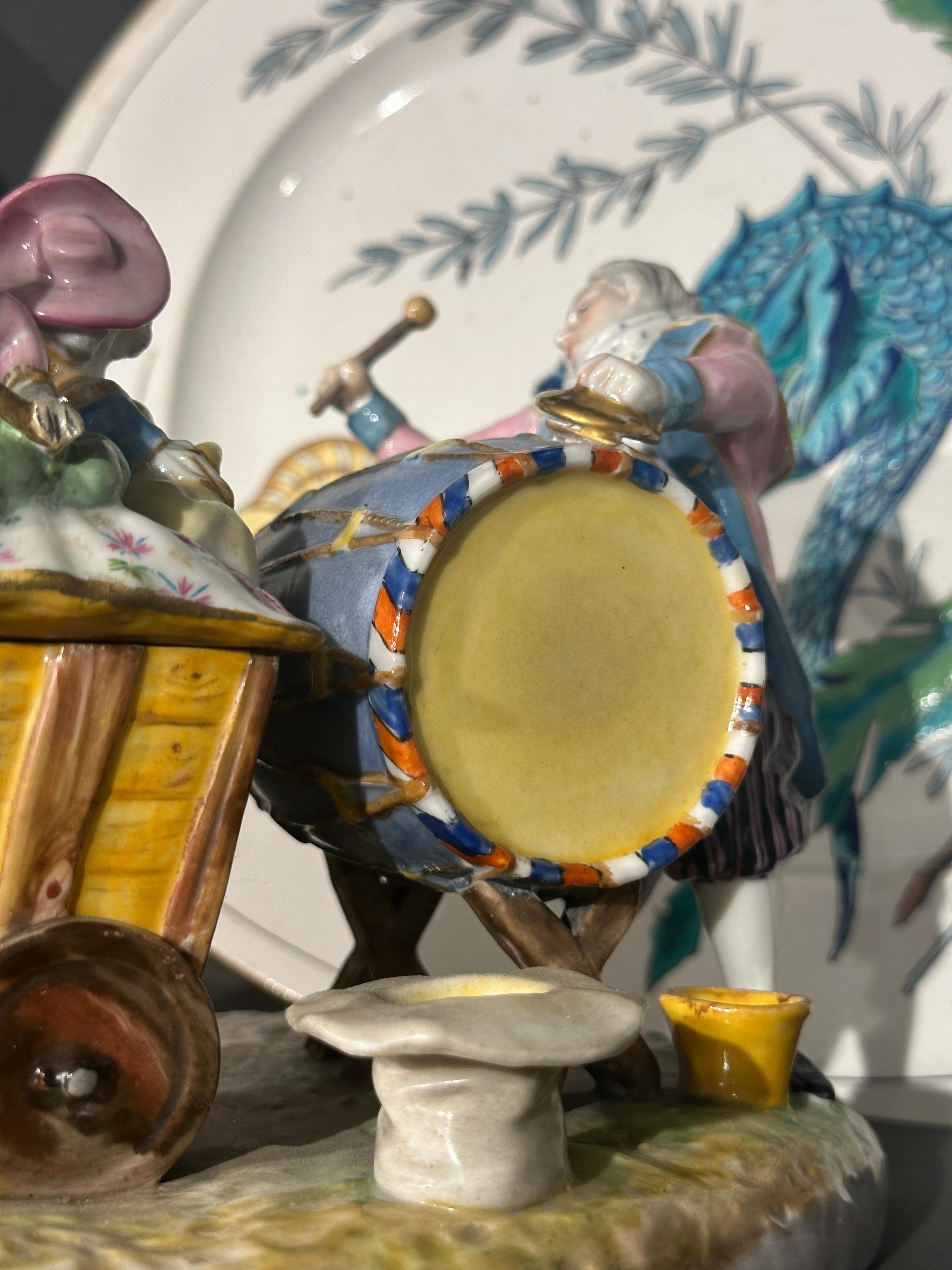 Musiciens de Jacob Petit Scènes de la vie parisienne, XIXe siècle en vente 4
