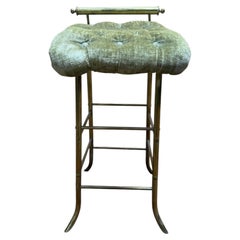Taburete de músico, diseño de 1960, en latón