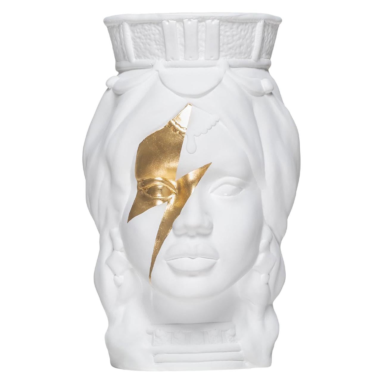 Musidora Tisifone White Vase For Sale