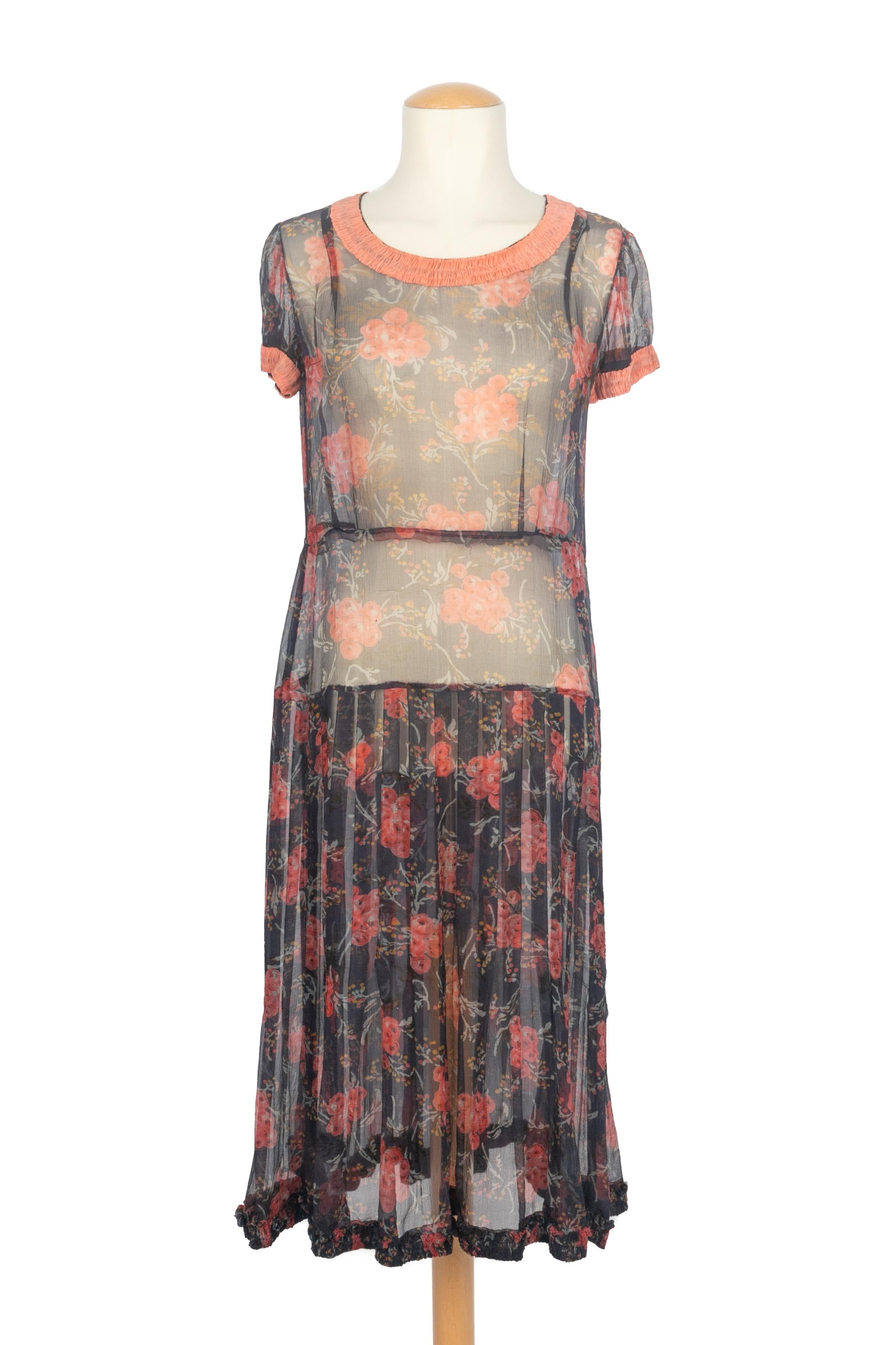 Musselin-Kleid 1920er Jahre
