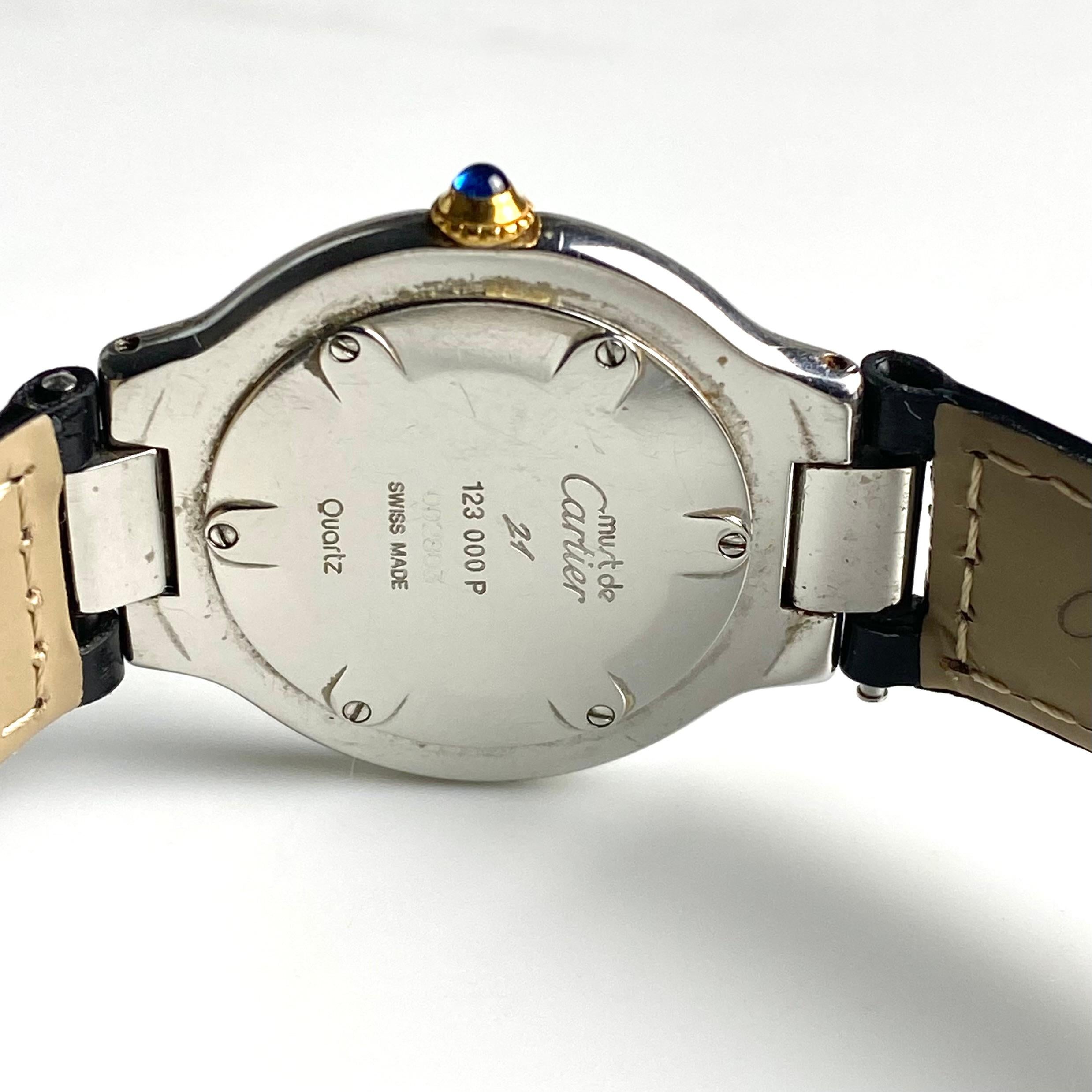Must de Cartier Marques et Model Déposés 21 Quartz Watch W10050F4 For Sale 7