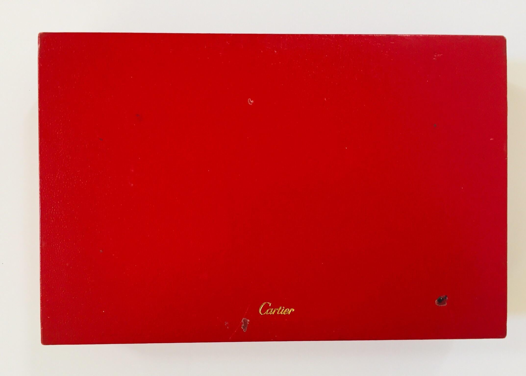 Must de Cartier Paris Vintage Playing Poker or Bridge Cards in Red Box 9