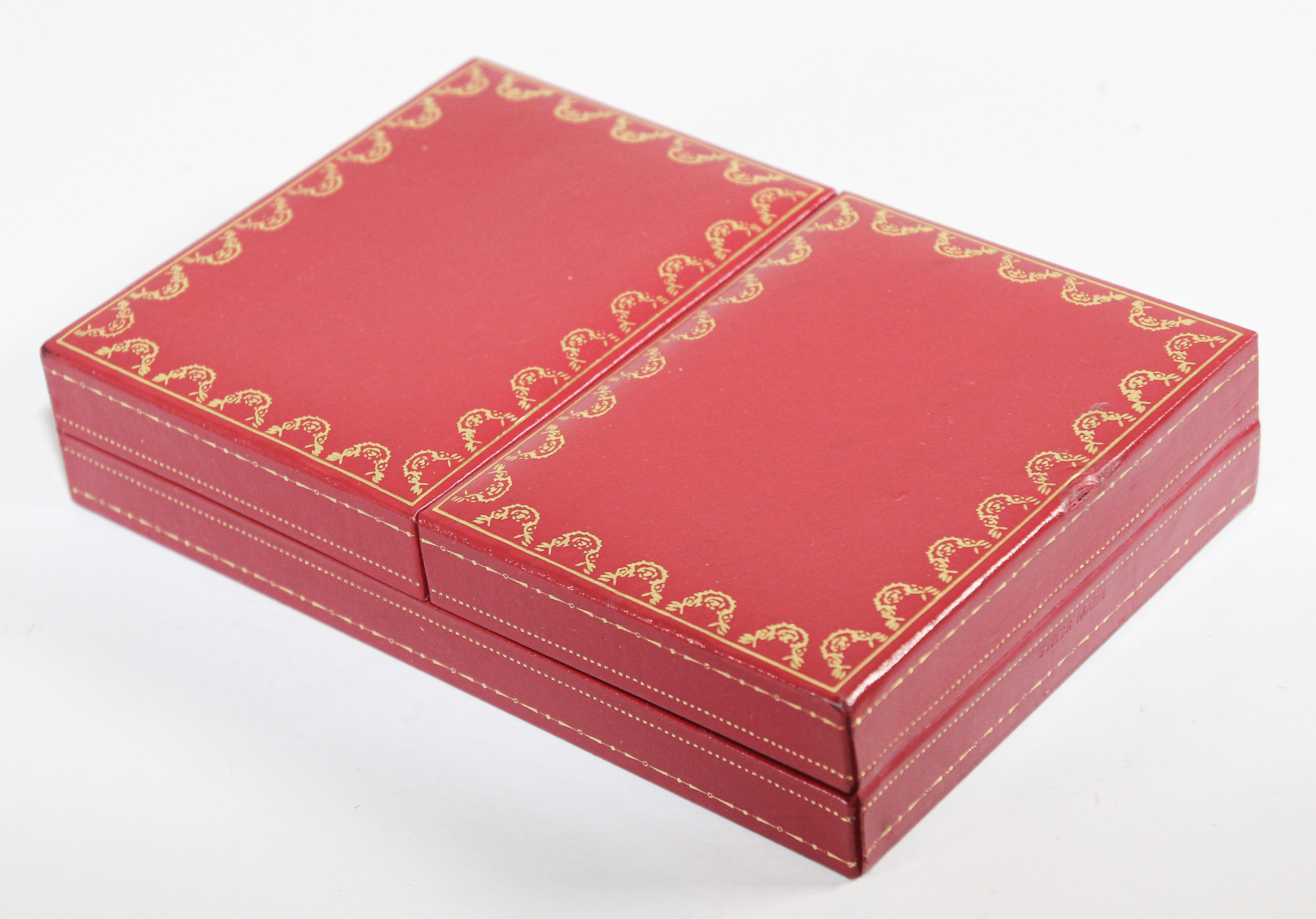 Must De Cartier Paris Vieille carte de poker ou bridge dans une boite originale rouge 5