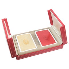 Must De Cartier Paris Vintage spielen Poker oder Bridge-Karten in Red Original Box