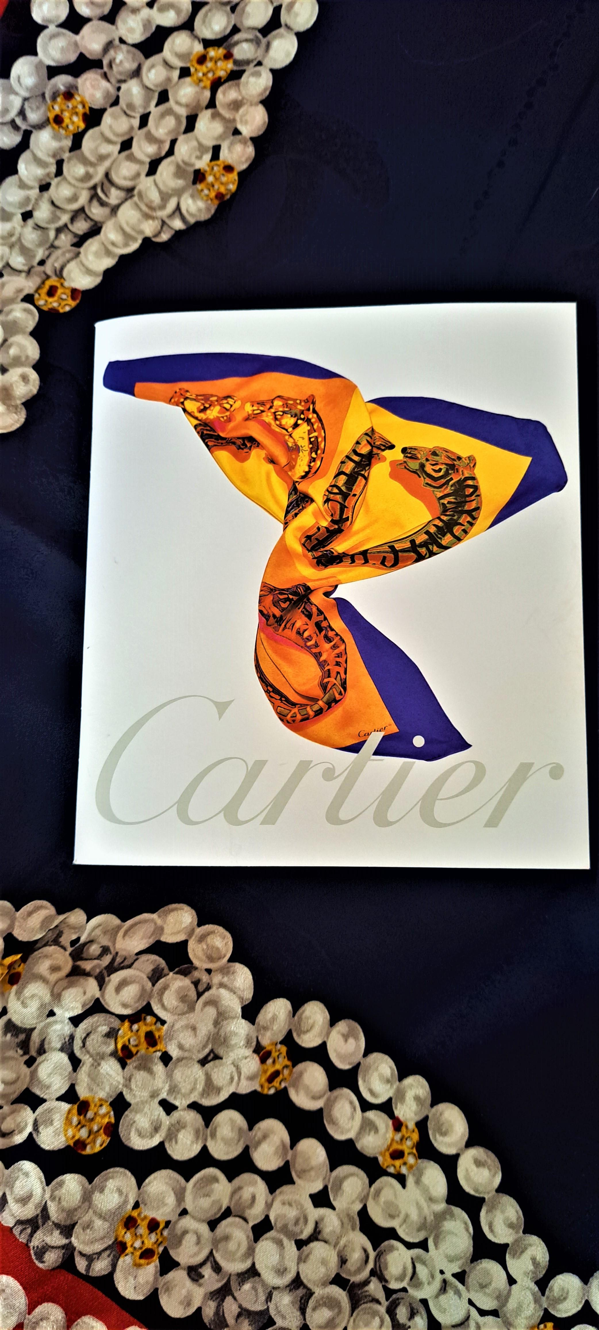 Must de Cartier Scarf in Silk with Motiv Panthere Royale 3