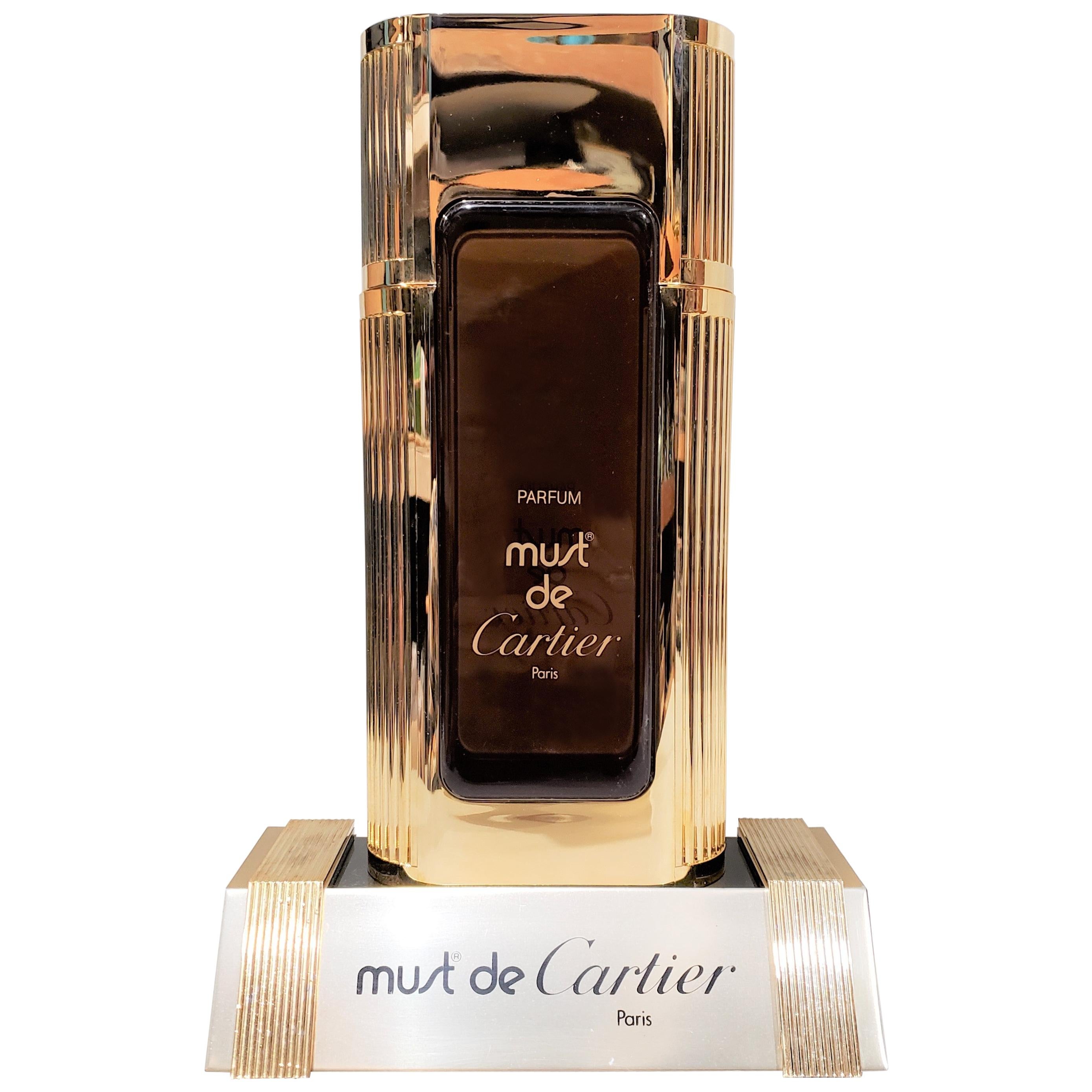 Must de Cartier Store Display Factice Perfume Bottle at 1stDibs