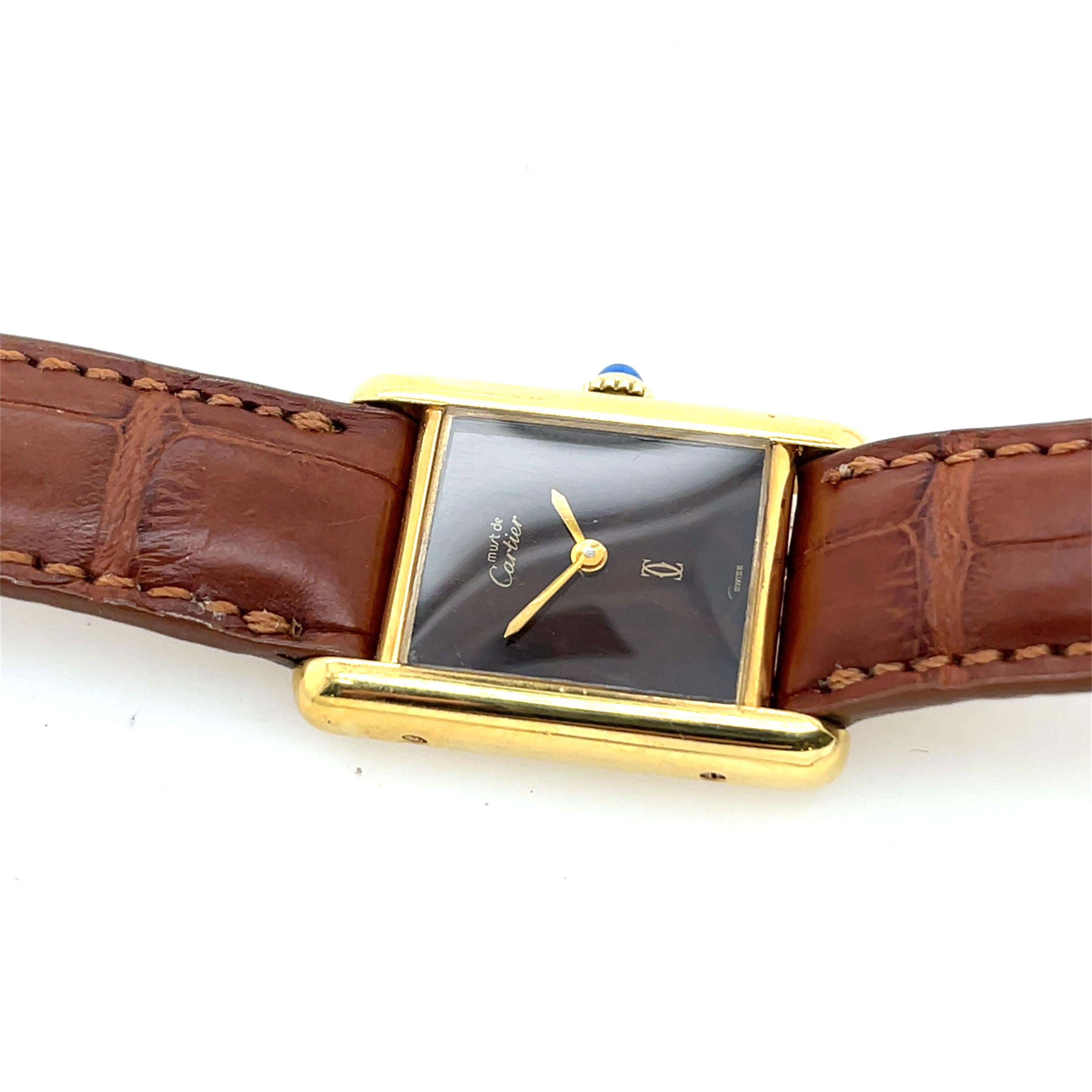 Must de Cartier Tank Gents 70s Manual Wind 