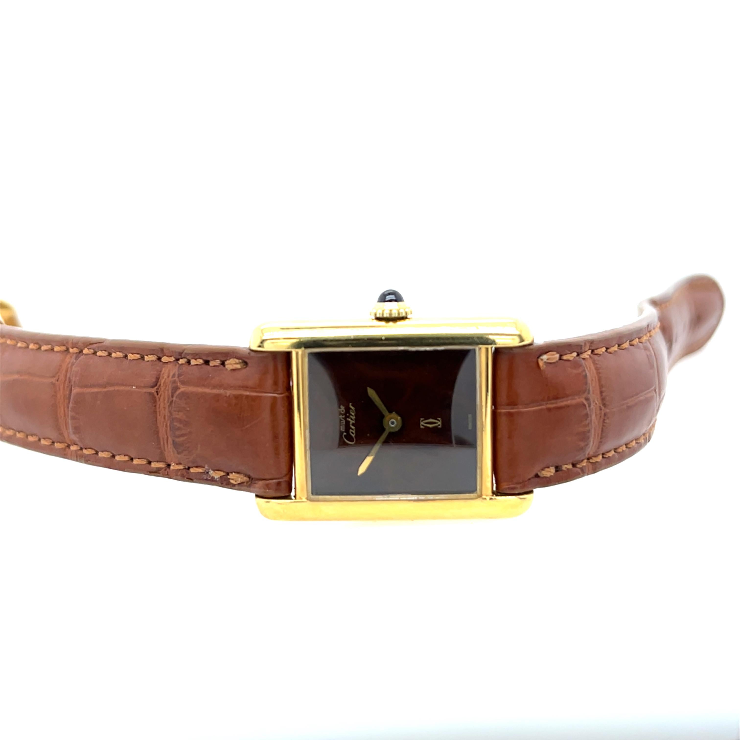 Must de Cartier Tank Gents 70s Manual Wind 