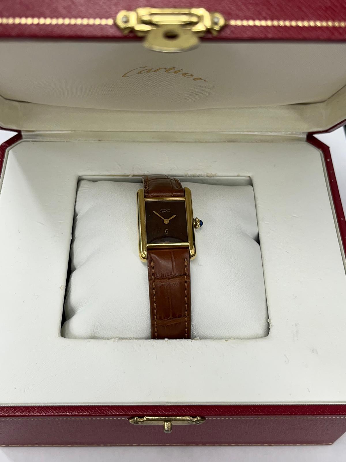 Must de Cartier Tank Gents Watch - 1970 Manual Wind
Modèle : Cadran 