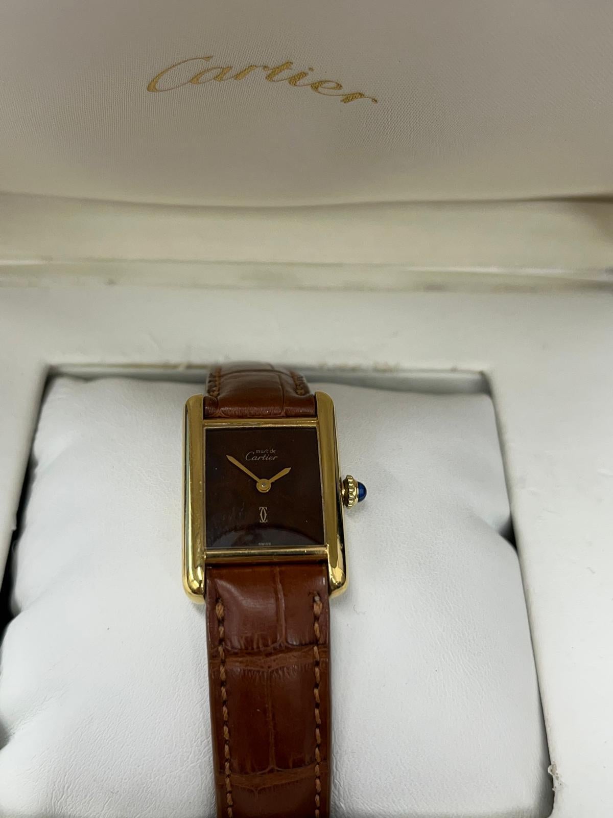 Must de Cartier Tank Gents 70s Manual Wind 