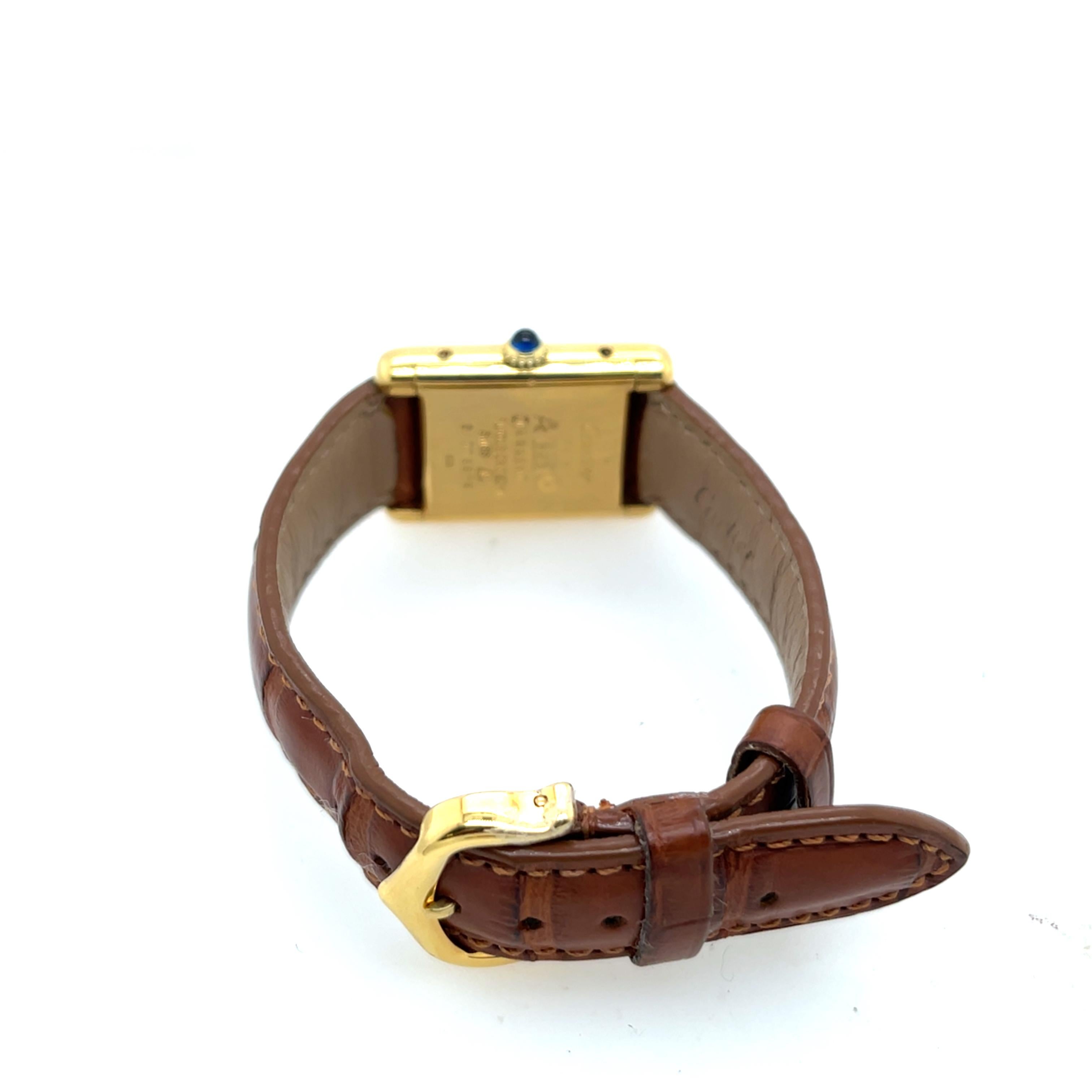 Must de Cartier Tank Gents 70s Manual Wind 