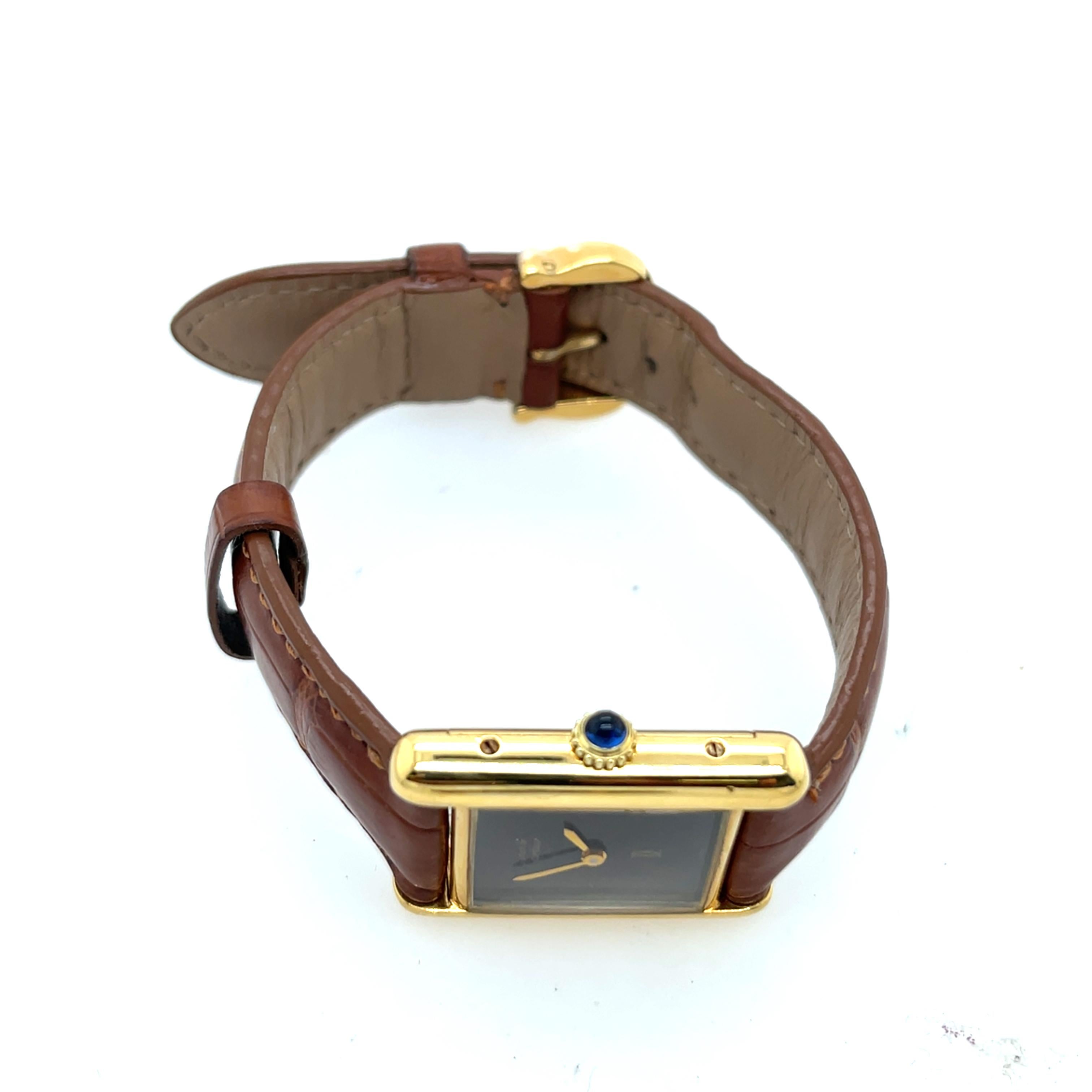 Must de Cartier Tank Gents 70s Manual Wind 