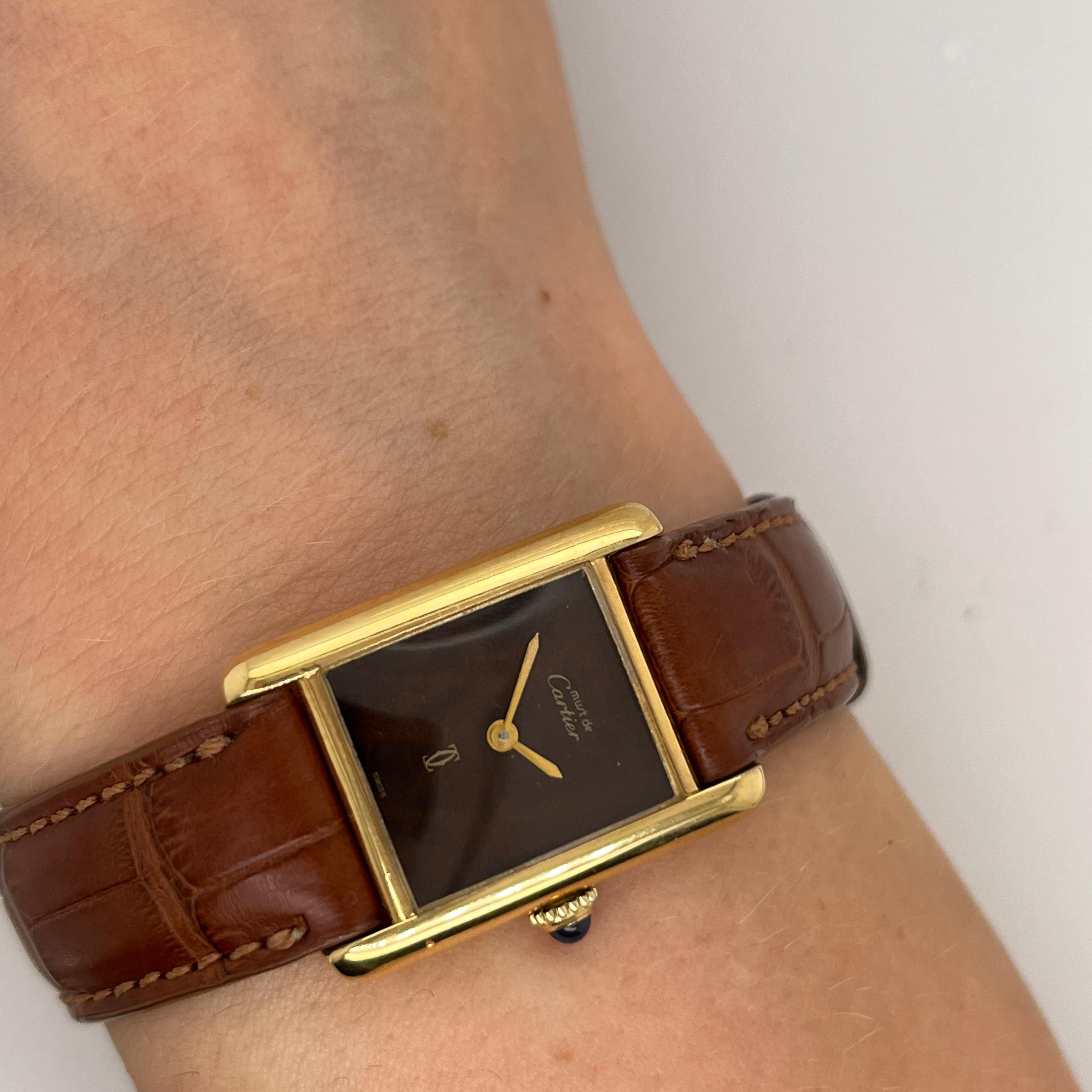 Must de Cartier Tank Gents 70s Manual Wind 