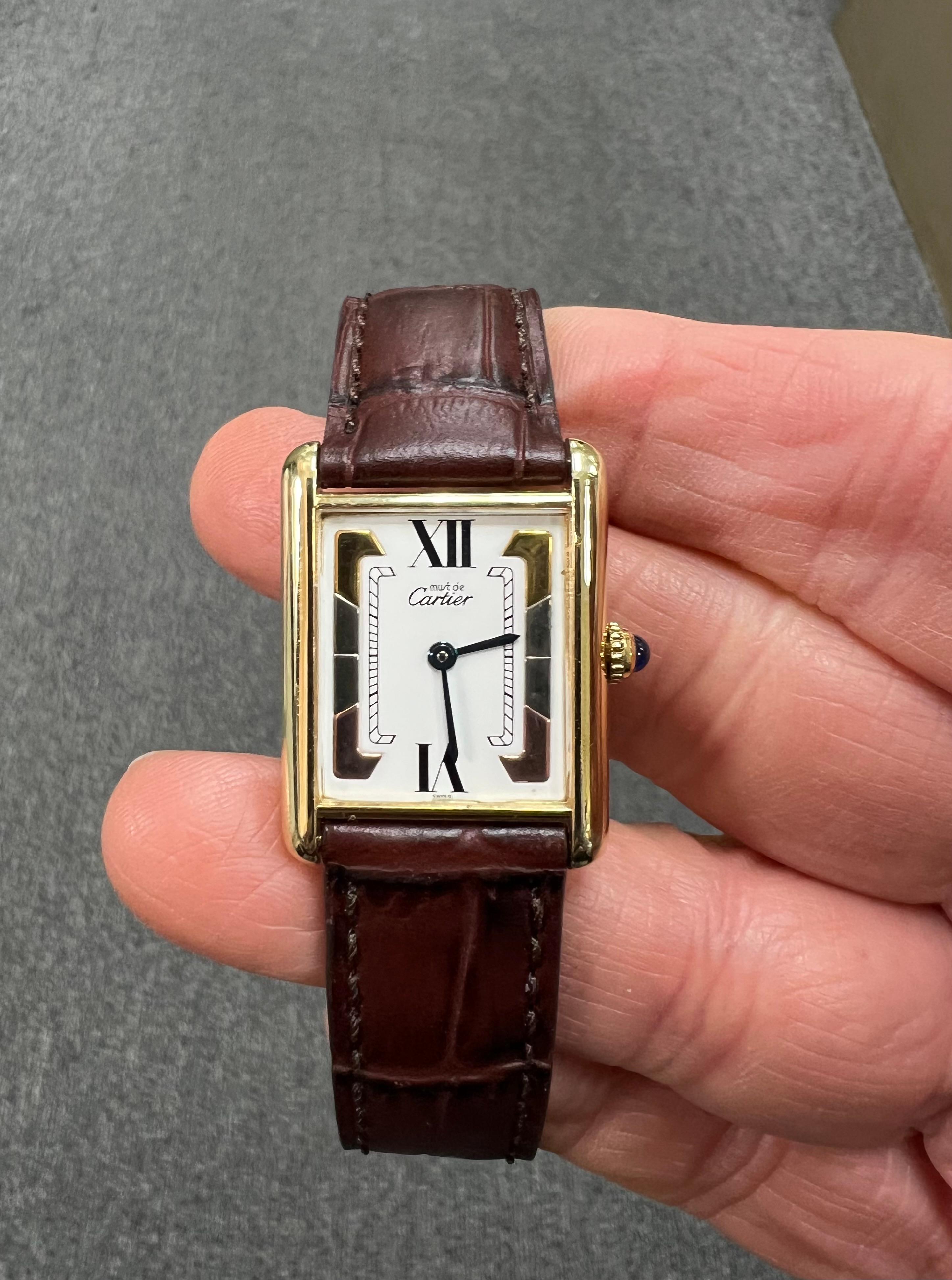 Women's or Men's Must De Cartier Tank Quartz Wristwatch