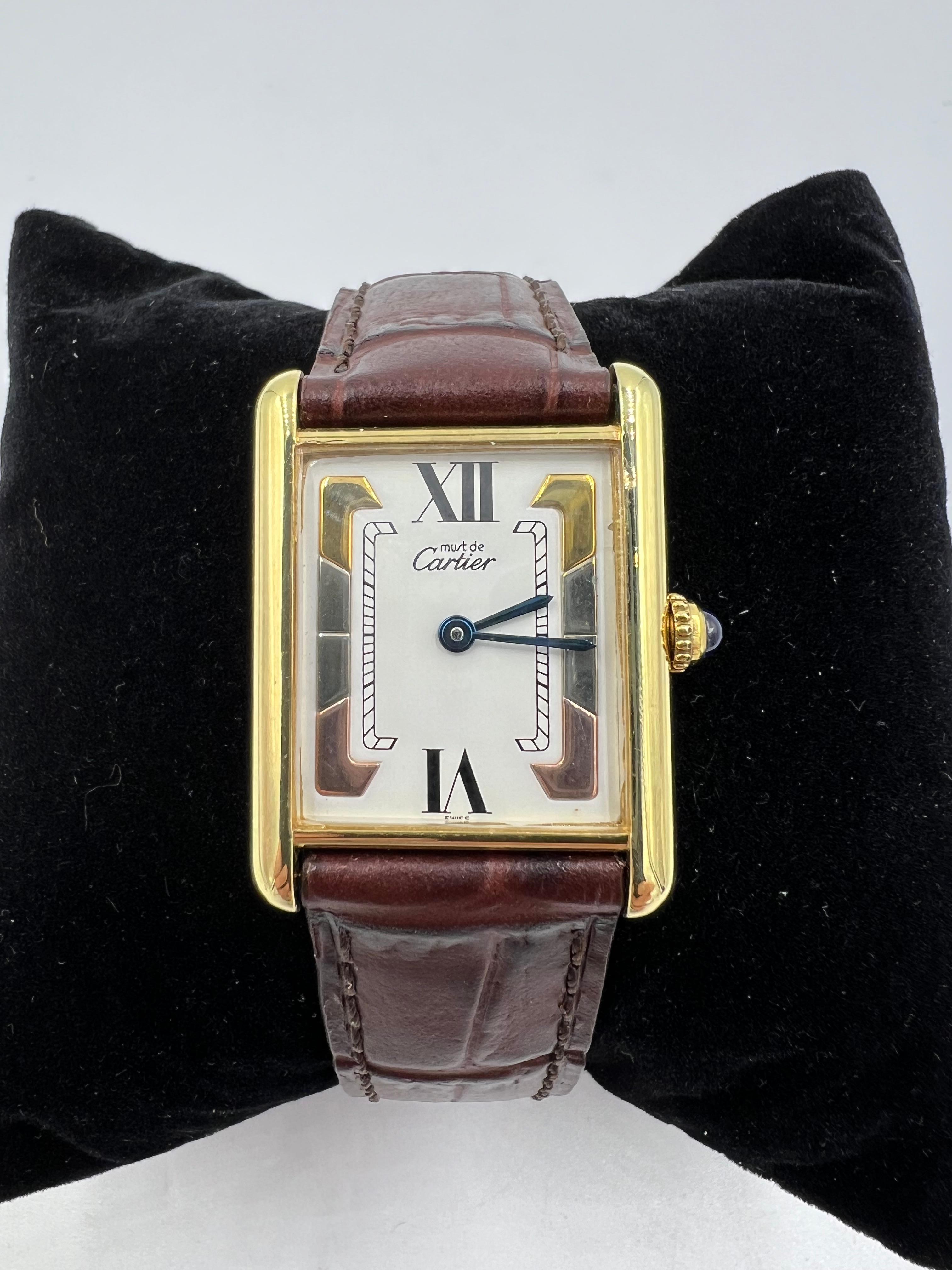 Must De Cartier Tank Quartz Wristwatch 1