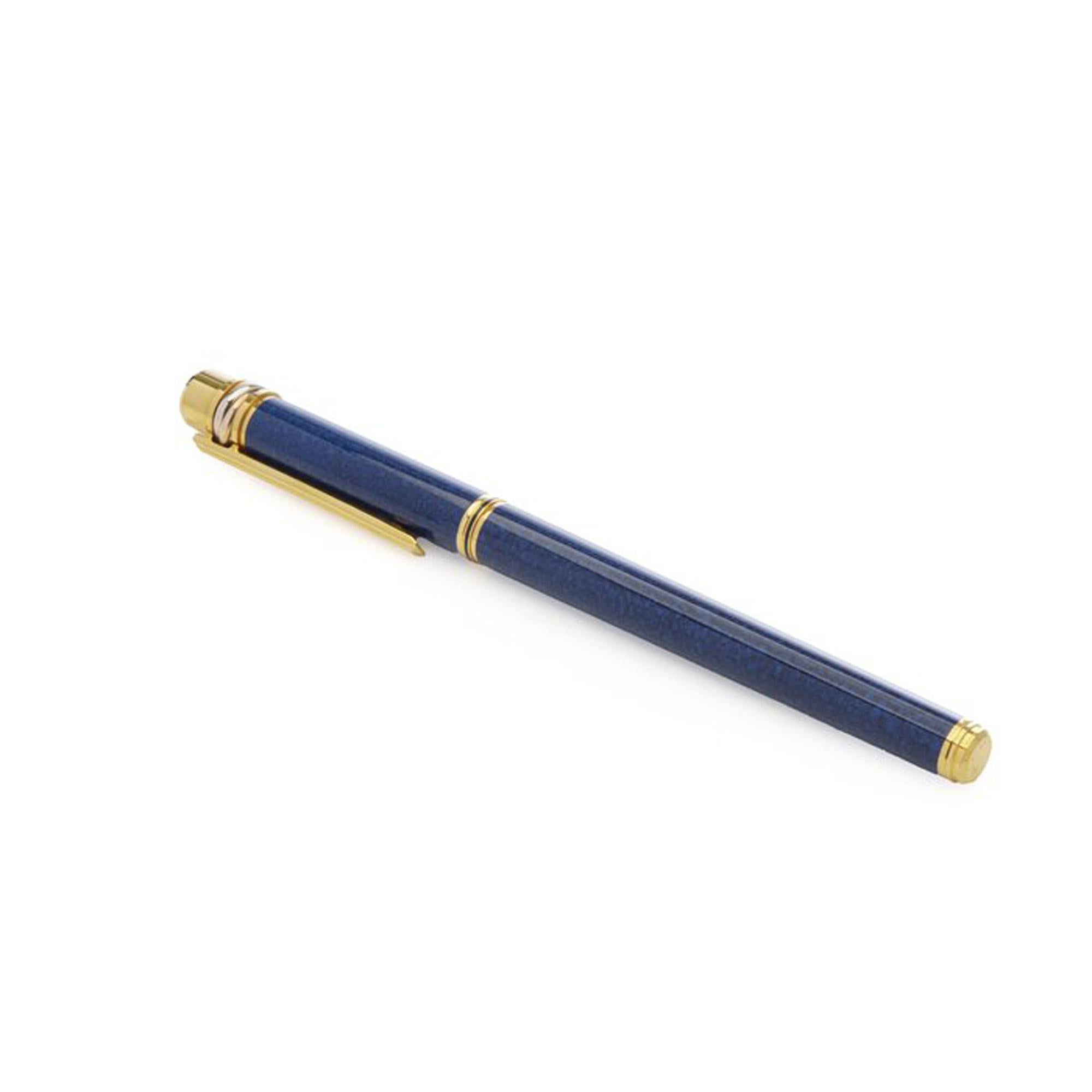 Must de Cartier Trinity 18kt Gold Nib-Brunnenstift, 1980er Jahre im Angebot 2
