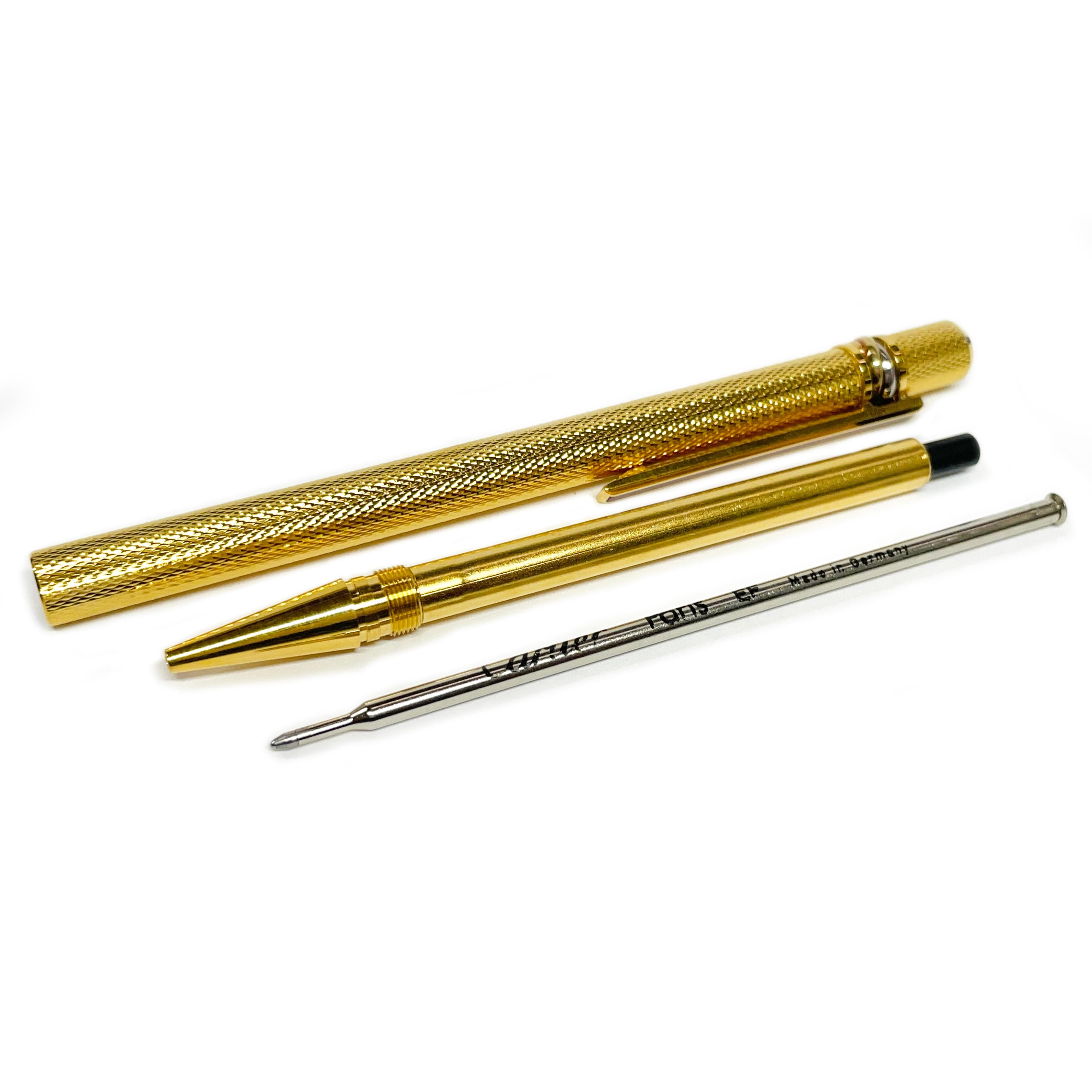 Must de Cartier Trinity Gold Plated Ballpoint Pen In Good Condition In Palm Desert, CA