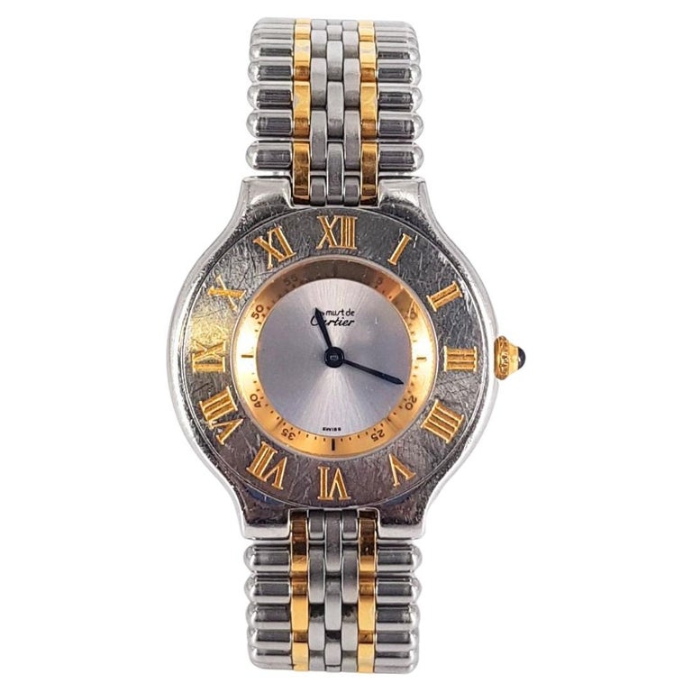Les Must de Cartier - Vintage 18k Gold Plated Tank Watch – Every Watch Has  a Story