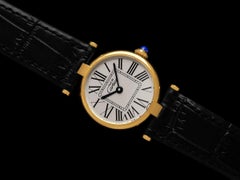 Must de Cartier Vendome Damen Vermeil Uhr - 18K Gold über Sterling Silber