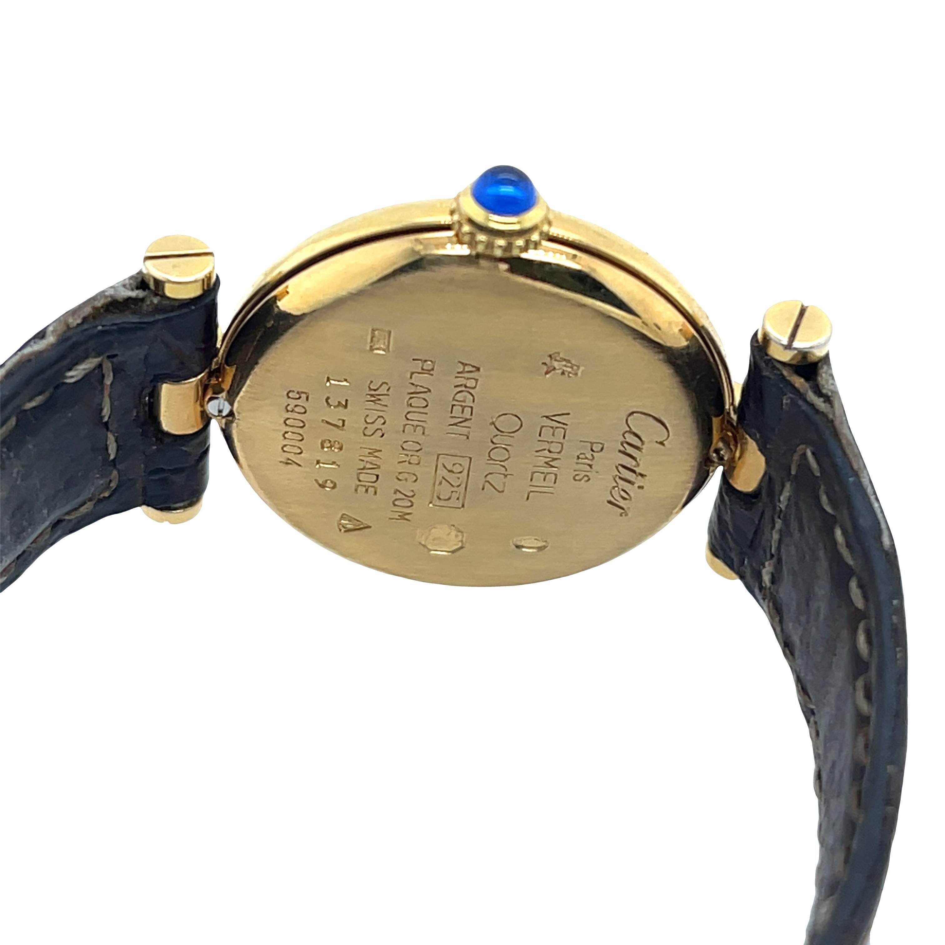 De las mujeres Must de Cartier Vendôme, Reloj de señora Vermeil