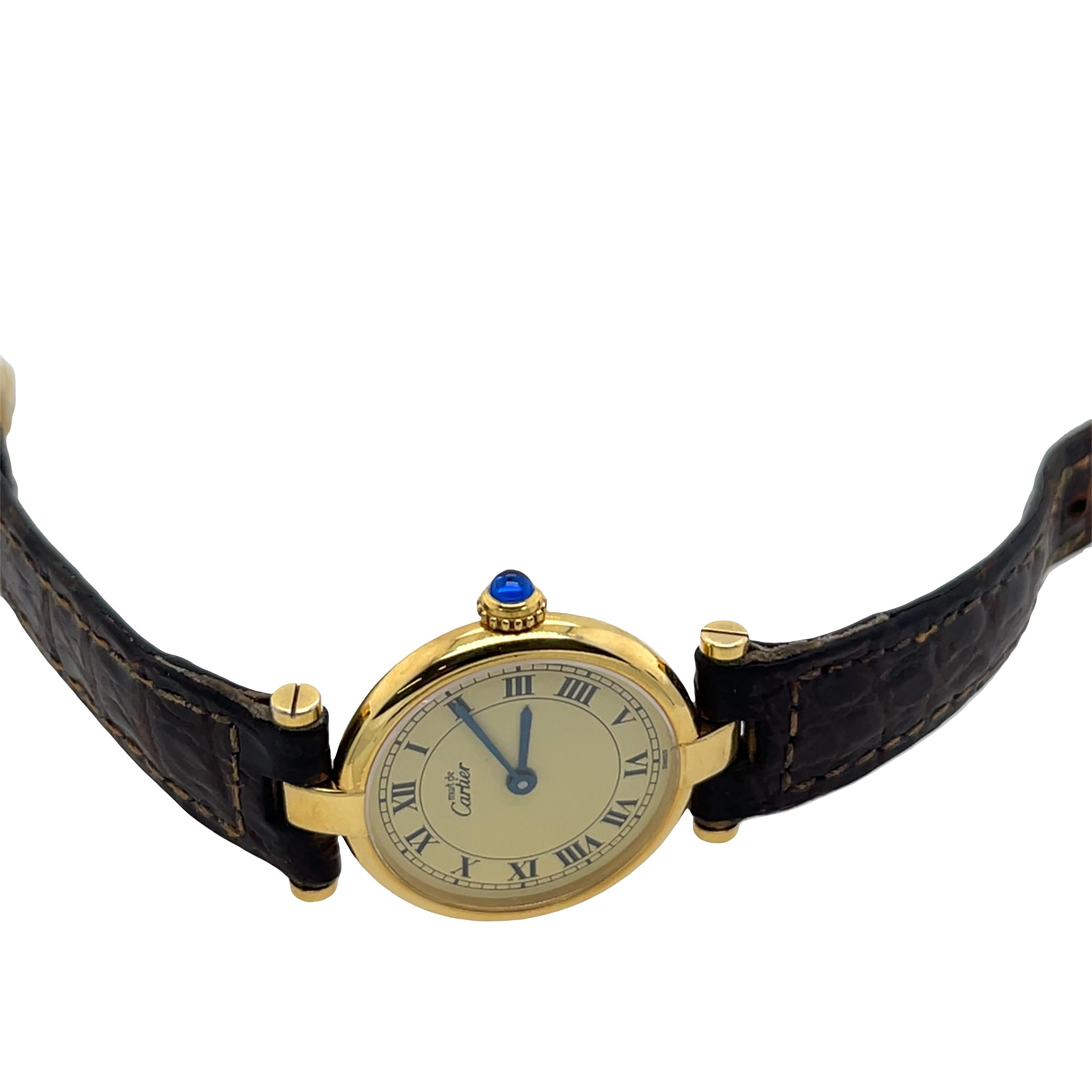 Must de Cartier Vendôme, Reloj de señora Vermeil 4