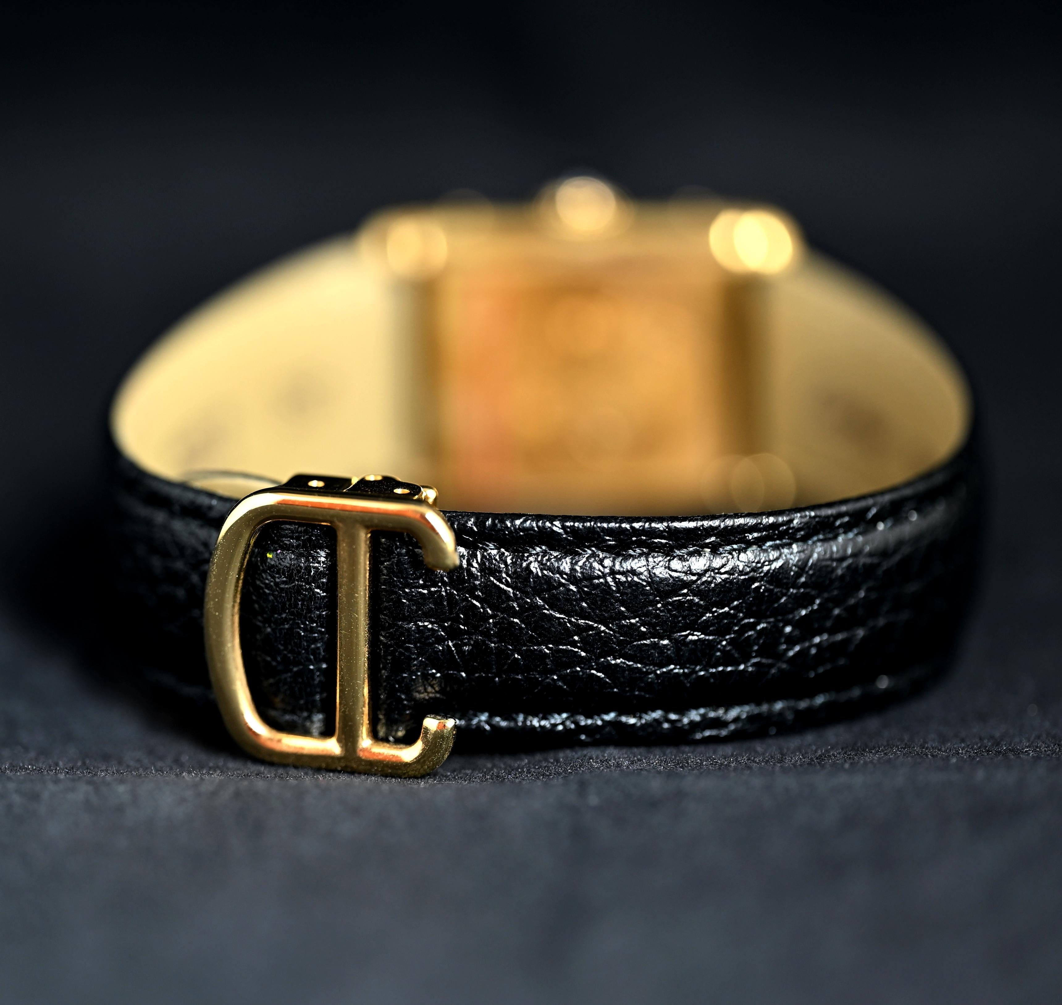 Must De Cartier Vermeil Vergoldetes Silber Cremefarbenes Zifferblatt mit Handaufzug, 1990er Jahre 2