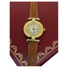 Must de Cartier Vermeil Paris 18K vergoldet (Silber vergoldet) Quarz-Damenuhr