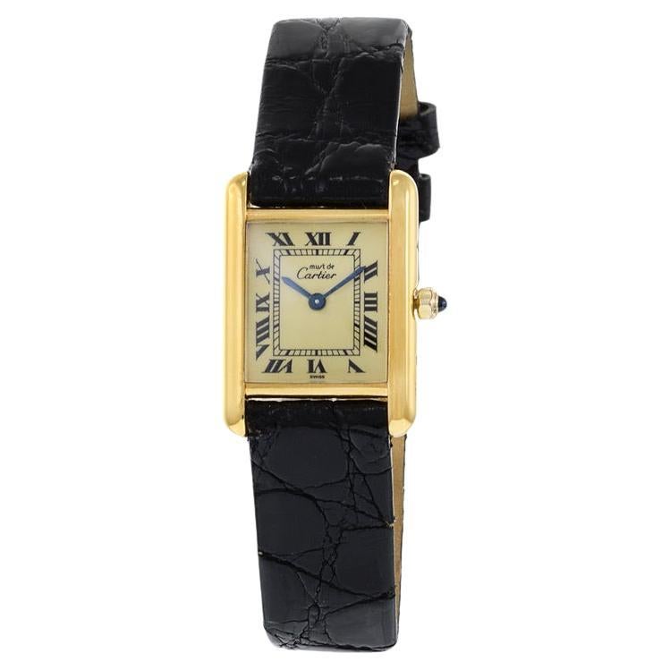 Must de Cartier Vermeil Quartz Tank Watch Reference 3 66001