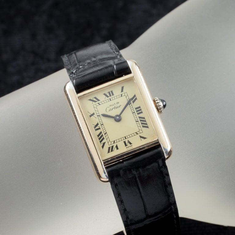 Must de Cartier Vermeil Women's Hand-Winding Watch with Aftermarket ...