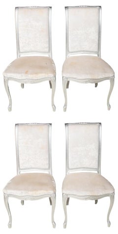 Must Italia Baroque Revival Dining Chairs, Set of 4