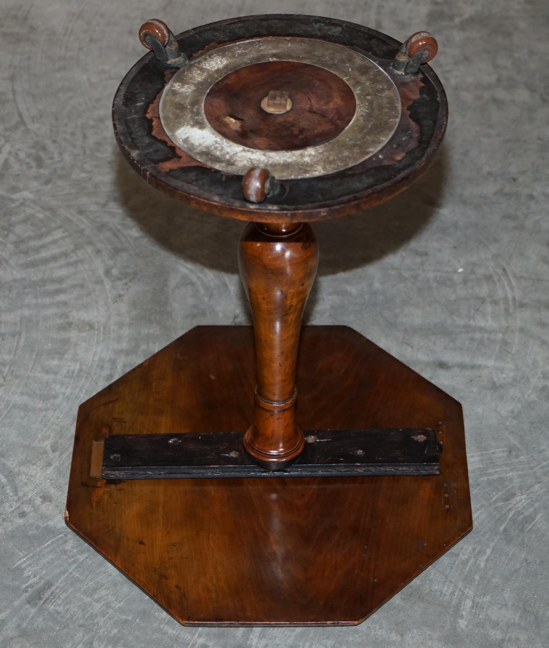 Must See Fine Super Rare Original Victorian Pollard Oak Side End Lamp Wine Table For Sale 9