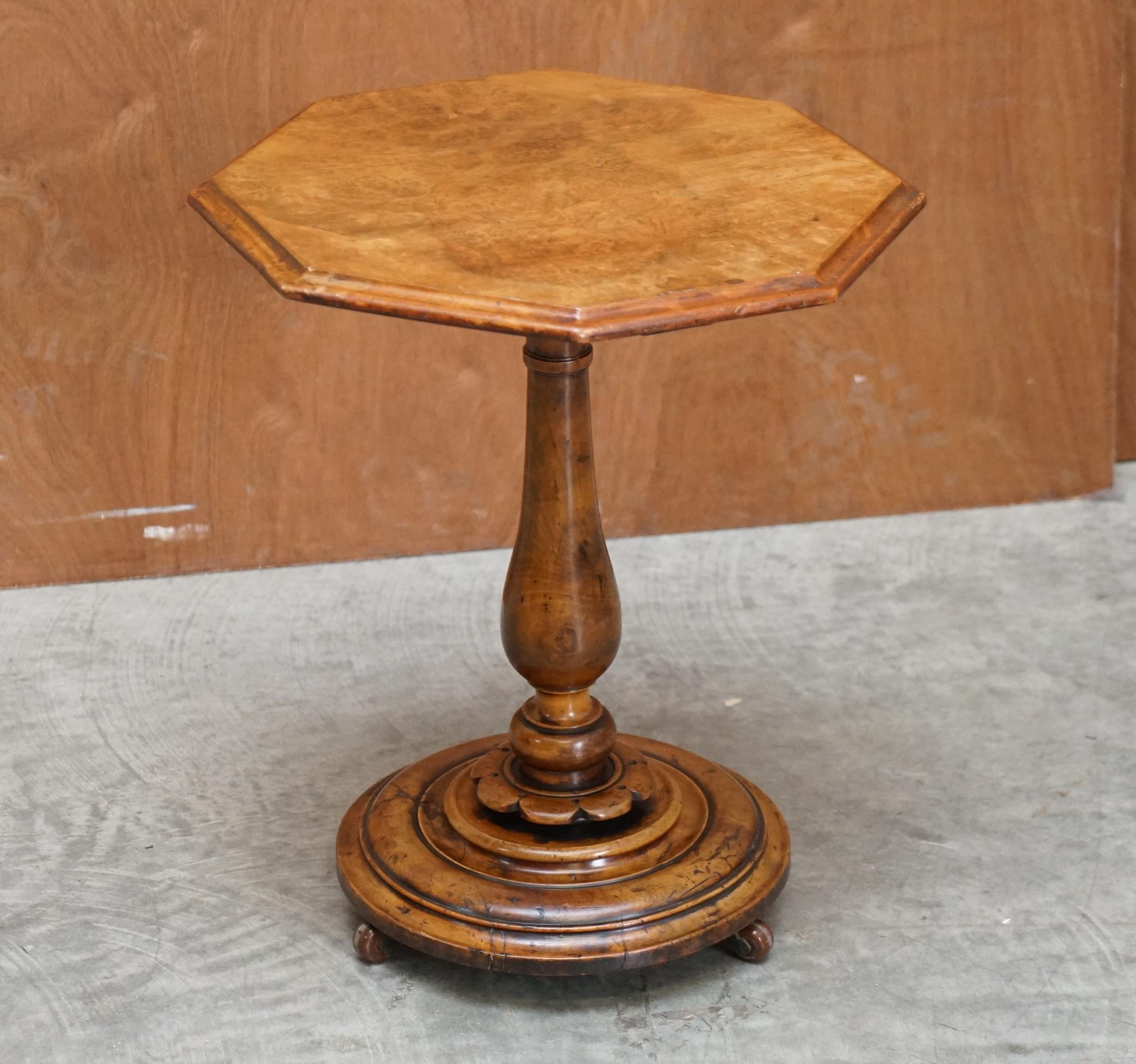 We are delighted to offer for sale this lovely original Victorian Pollard oak side end lamp wine table with the most sublime patina I have ever seen!

What a table!!!! I mean what a table!!!!!!!! This thing is amazing, I absolutely love it, I
